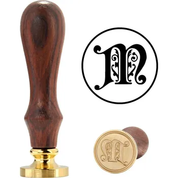 Sběratelství Ruční razidlo (pečeť) do vosku - dekorativní písmeno M