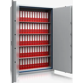 Trezor ISS Ohnivzdorný trezor DRESDEN 41013 - barva světle šedá RAL 7035 - zámek se dvěma klíči