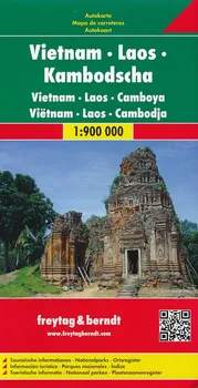 Autokarte: Vietnam, Laos, Cambodia 1:900 000 - Freytag & Berndt [DE, EN] (2017)