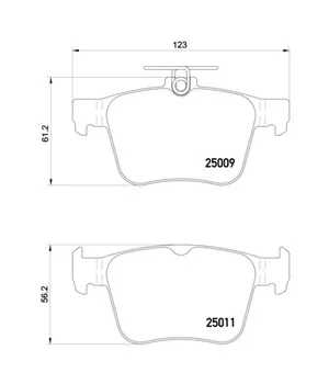 Brzdová destička Brembo P 85 124