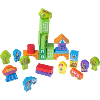 Dřevěná hračka Kik KX6905 Moje malé město