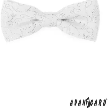 Motýlek Motýlek pánský LUX - bílý s výšivkou II.