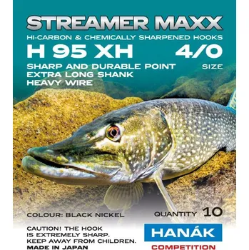Rybářský háček Muškařské háčky Hanák Streamer Maxx H95XH vel. 4/0