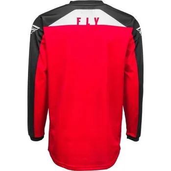 Moto dres FLY RACING F-16 2020 dres na motokros, barva červená černá bílá XXL