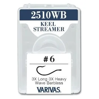 Rybářský háček Muškařské háčky Varivas 2510WB černý nikl vel. 10