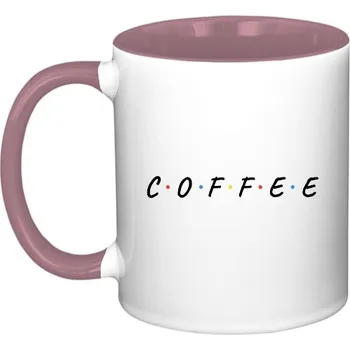 Hrnek malý barevný s potiskem C.o.f.f.e.e