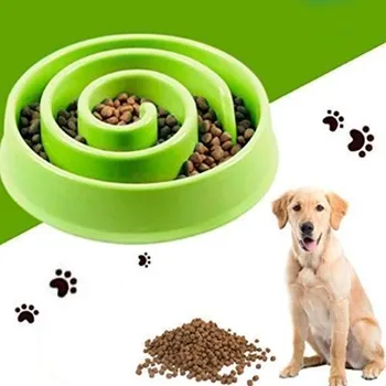 Miska pro psa Miska pro pomalé krmení - zelená
