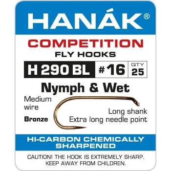 Rybářský háček Muškařské háčky Hanák H 290 BL vel. 16