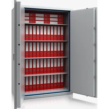 Trezor ISS Ohnivzdorný trezor DRESDEN 41019 - barva světle šedá RAL 7035 - zámek se dvěma klíči