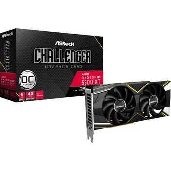 Grafická karta Asrock Radeon RX 5500 XT Challenger D 8 GB OC (RX5500XTCLD8GO)