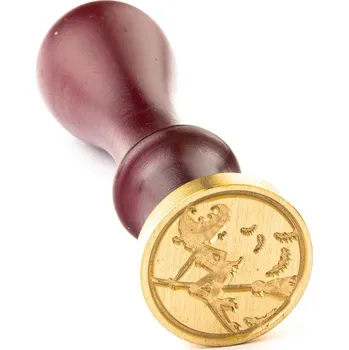 Pečeť Ruční razidlo (pečeť) do vosku - Halloween motiv čarodejnice