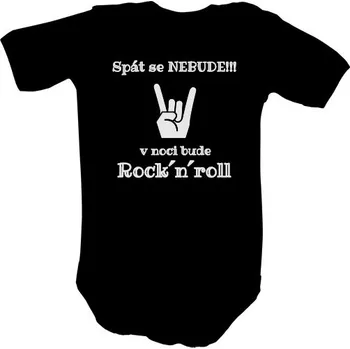 Kojenecký body Dětské body s potiskem Rock´n´roll dětské