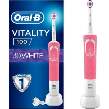 Elektrický zubní kartáček Oral-B Pink 3DW Vitality 100