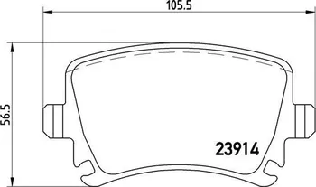 Brzdová destička Brembo P 85 073