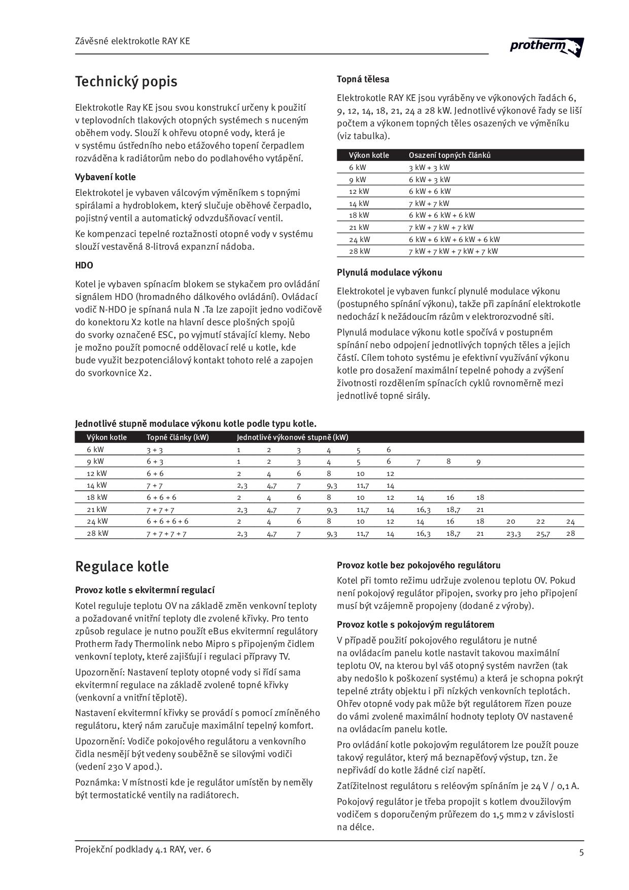 Protherm Ray 12 KE - projekční podklady Protherm Ray 12 KE - Zbozi.cz