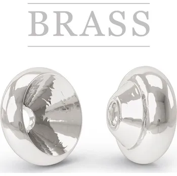 Brass Thorax Collars Pearl Silver 2,85mm