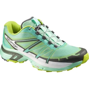 Dámská běžecká obuv Recenze Salomon Wings Pro 2 W Lucite Green/Bubble Blue/Gecko Green 38