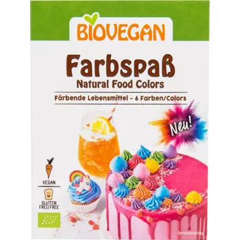 Přisada na vaření a pečení Biovegan Potravinářské barvivo Bio 6 x 8 g