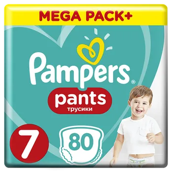 Plenkové kalhoty Pampers Active Pants 7 80 ks