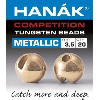 Hanák Tungstenové hlavičky Metallic Gold Pink 2mm