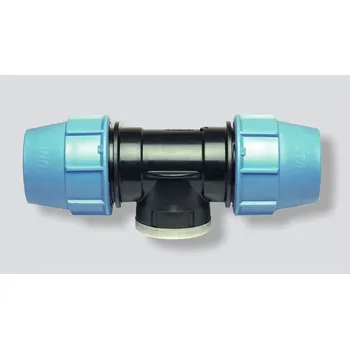 Vodovodní potrubí Unidelta odbočka T-kus 32 mm s vnitřním závitem 1/2" pro PE trubky až do PN16 (UNI1007032002)
