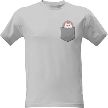 Pánská móda Tričko s potiskem Kapsička - Ježek pánské