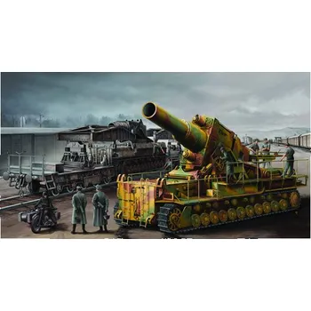 Plastikový model Trumpeter 1/35 Morser Carl, railway