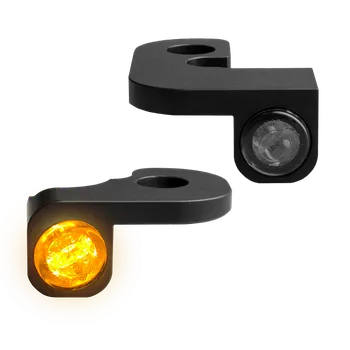 Osvětlení pro motocykl Blinkry na řidítka motocyklu HEINZ BIKES pro HARLEY DAVIDSON DYNA 1990-2017 , barva černá, pár