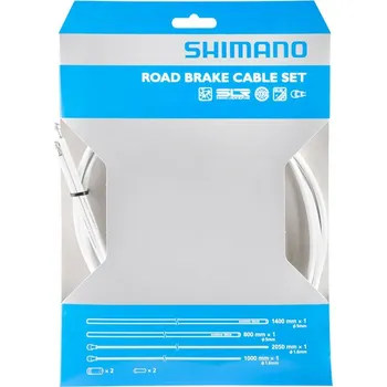 Lanko pro jízdní kolo Brzdová lanka a bovdeny Shimano PTFE bílá