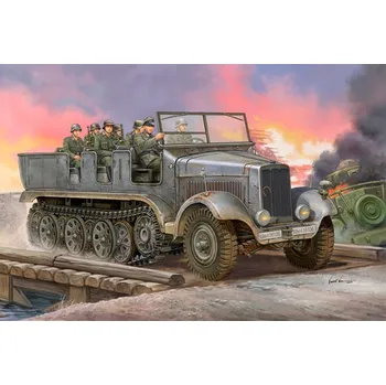 Plastikový model Trumpeter 1/35 Germ.SdKfz.6 Halbkett. Artillerie