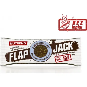 Nutrend tyčinka FLAPJACK - čokoláda +kokos s hořkou čokoládou