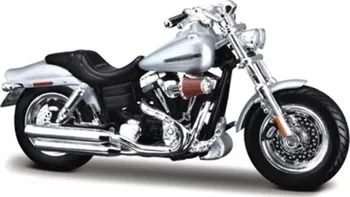 autíčko Maisto Harley Davidson FXDFSE CVO Fat Bob (2009) 1:18 stříbrný
