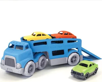 Hračka na písek Green Toys tahač s auty modrý