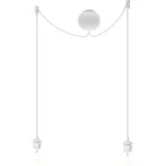 Závěs pro stínidla Cannonball white cluster 2 Ø 12cm L 2,5 m - UMAGE