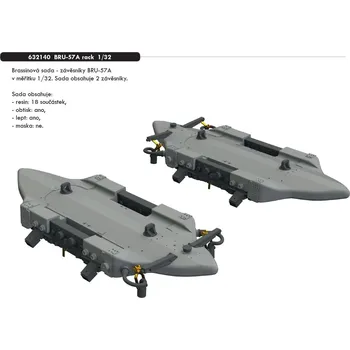 Plastikový model Eduard 1/32 BRU-57A rack