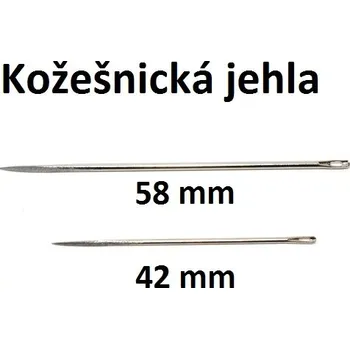 Nástroj na niť a příze Kožešnická jehla, jehly na kůži