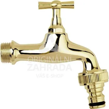 Vodovodní kohout Zahradní ventil sedlový, mosaz
