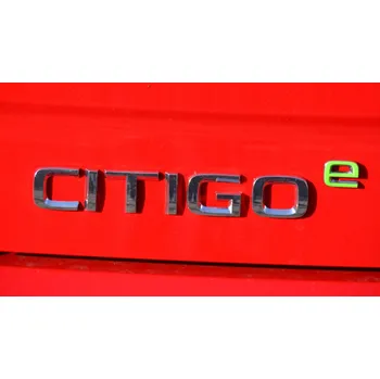 Znak automobilu Škoda Citigo iV-Zadní nápis CITIGOe original stříbrný