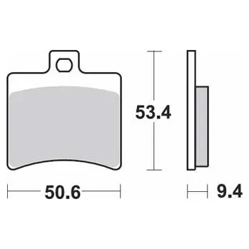 Brzda pro motocykl Brzdové destičky SBS zadní APRILIA Atlantic 500 rok 02-12
