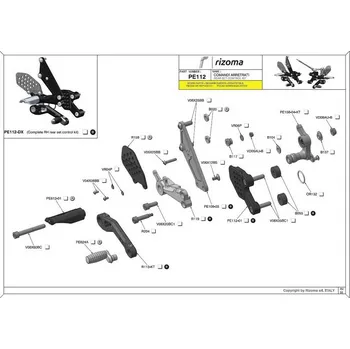 Nářadí na motocykly Rizoma Náhradní díl pro PE112