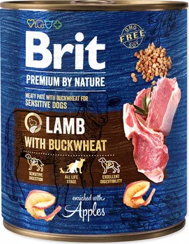 Krmivo pro psa Brit Premium by Nature Adult Lamb/Buckwheat