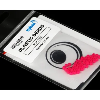 Plastové hlavičky Sybai Plastic Beads Matt Fluo Pink