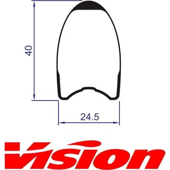 Ráfek na kolo Vision zadní ráfek Metron 40SL Tubular 21