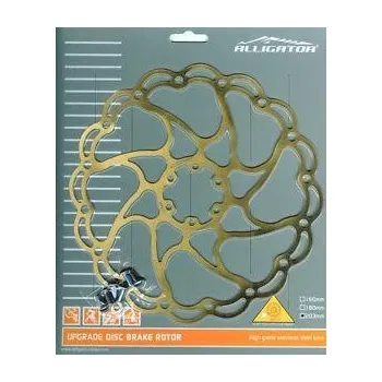 Brzda na kolo Alligator brzdový kotouč HK-R23 Ti 203 mm (zlatá)