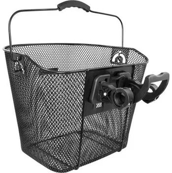 brašna na kolo Force koš na řidítka KLICK 25.4 mm (černá)