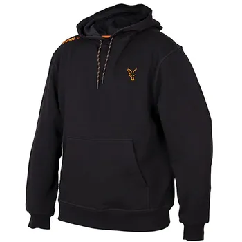 Rybářské oblečení Fox International Hoodie Collection Black/Orange