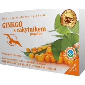 Čaj Hannasaki Ginkgo s rakytníkem powder sypaný čaj 75 g