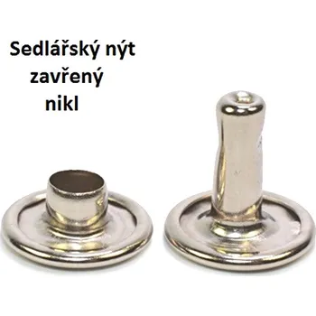 Nýt Sedlářský nýt Nikl, zavřený, nýty