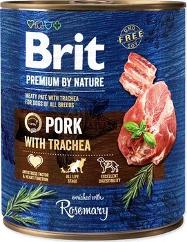 Krmivo pro psa Brit Premium by Nature Pork/Trachea