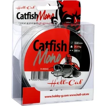 HELL CAT Hell-Cat vlasec Catfish Mono Clear 300 m průměr: 0,65 mm